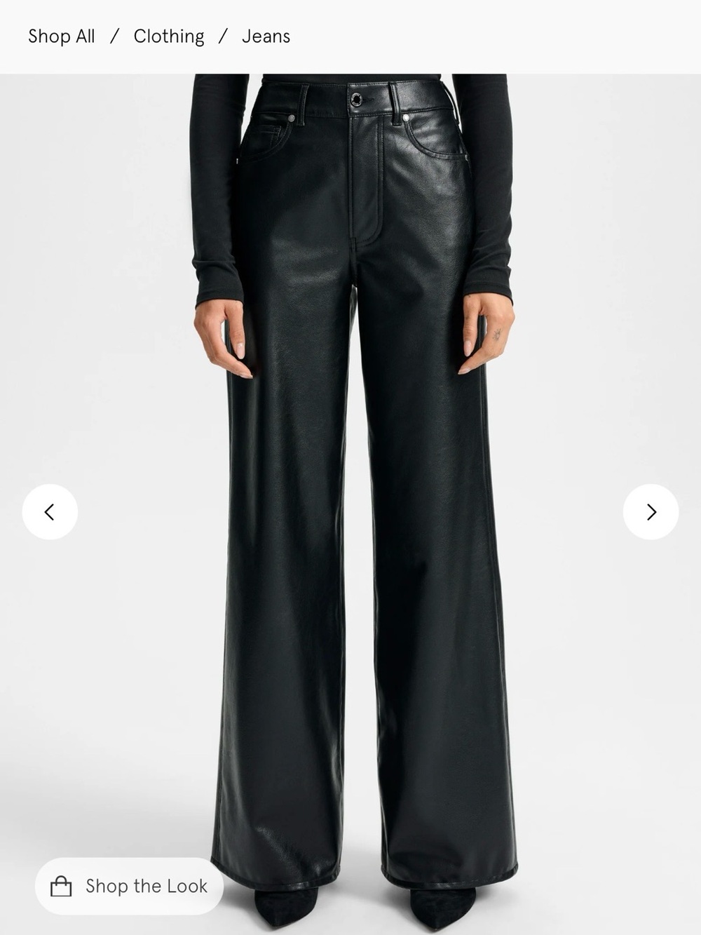 Veronica Beard Black Vegan Leather Pants